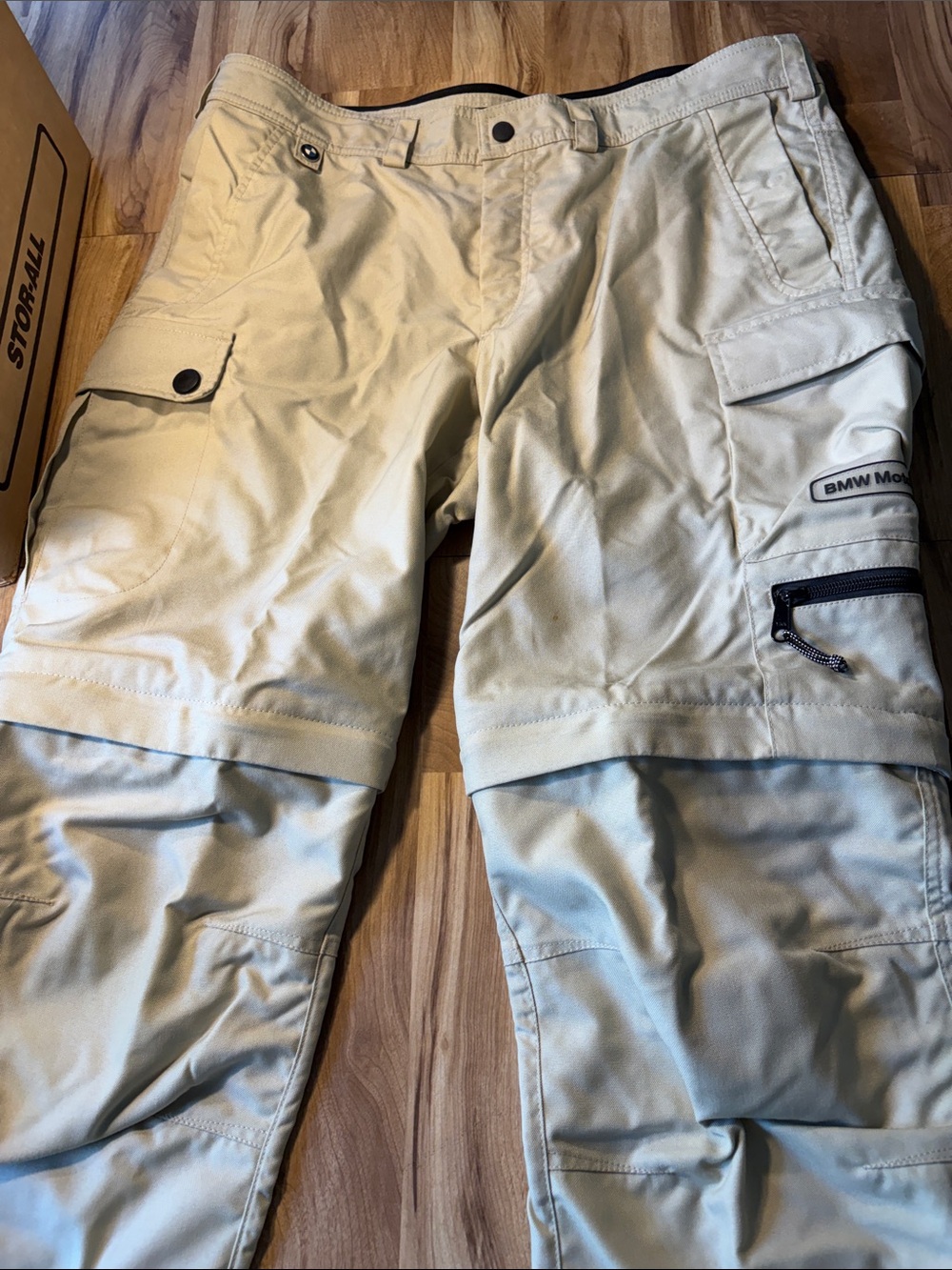 BMW Motorrad Convertible Tan Adventure Pants Summer XL